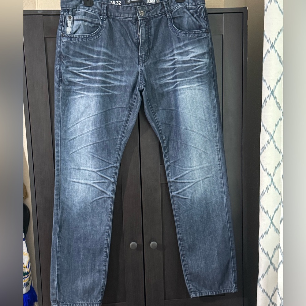 INC International Concepts Men's Dark Blue Slim Jeans